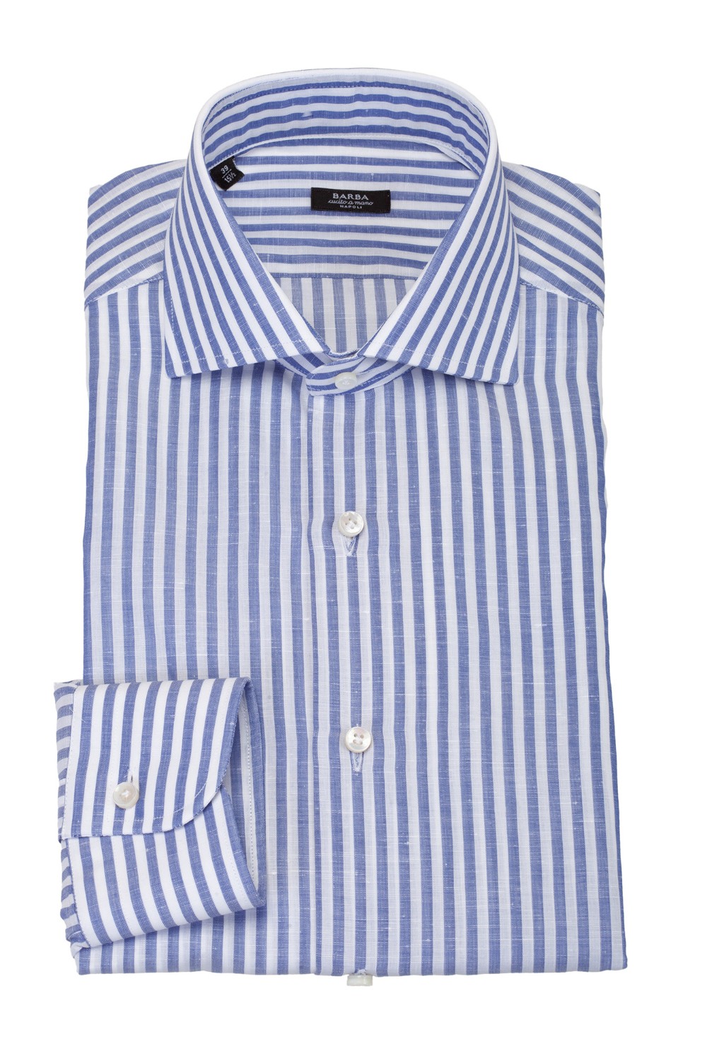 shop BARBA Saldi Camicia: Barba camicia a righe.
Colletto alla francese.
Maniche lunghe con polsini con bottone.
Composizione: 70% Cotone 30% Lino.
Fabbricato in Italia.. 40028 I1 US13-06BIANCO/BLU number 1157529